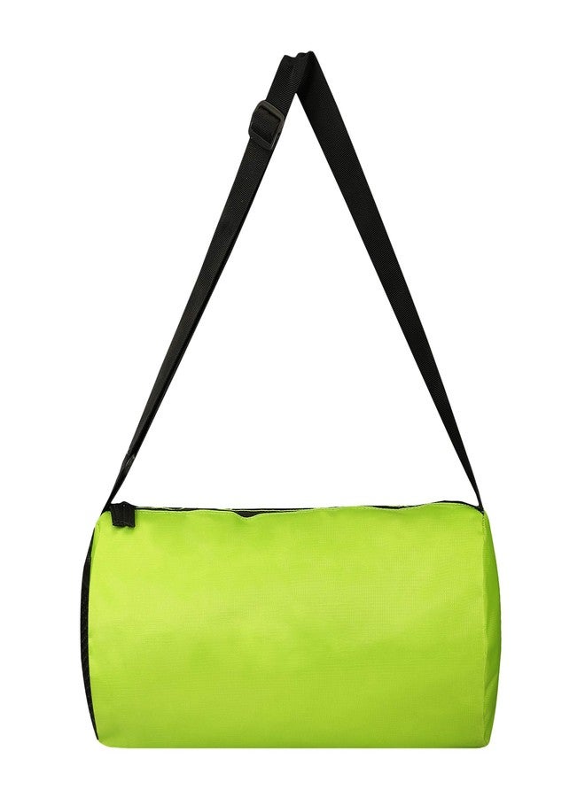 Monvelli 15L Gym Bag Body Building Polyester Duffle Sports Bag for Men and Women | Lightweight Waterproof Fitness & Travel Bag with Adjustable Shoulder Strap (Green) - Image 4
